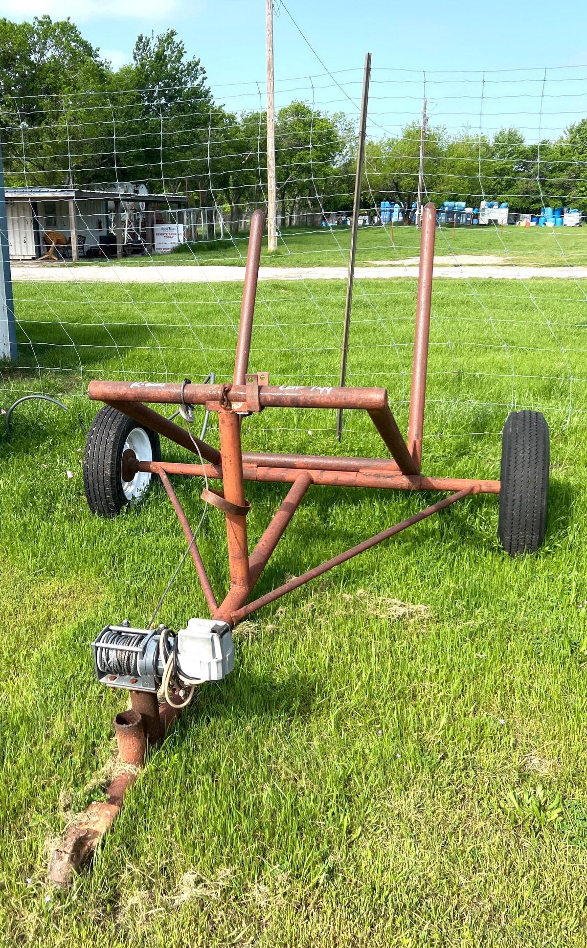 Hay Bale Mover with Winch and Remote