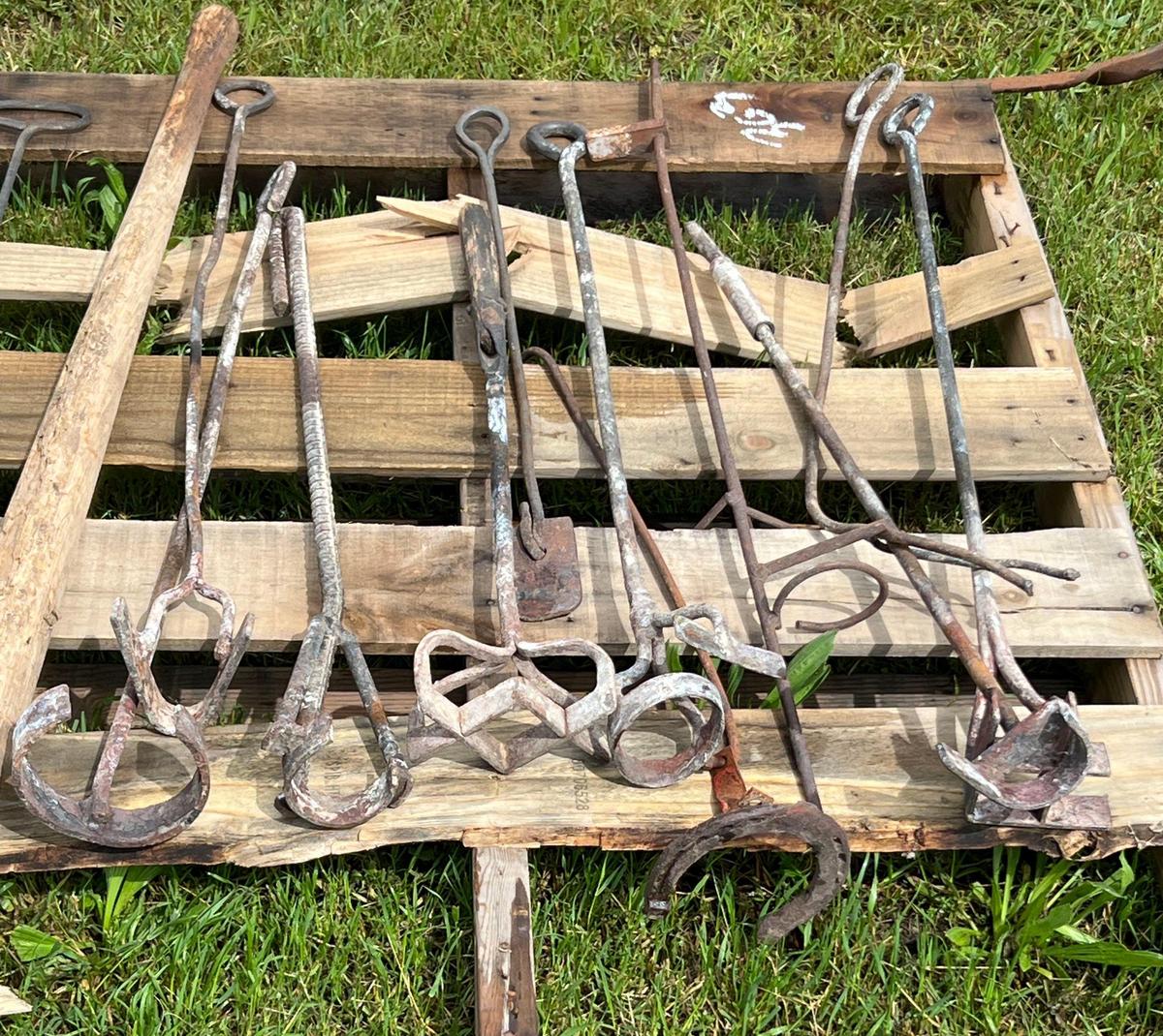 Pallet of Misc. Branding Irons, etc.