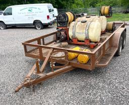 14 ft Utility Trailer with Pressure Washing System