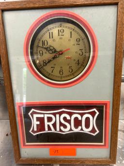 Frisco Train Lines Clock and Memorabilia
