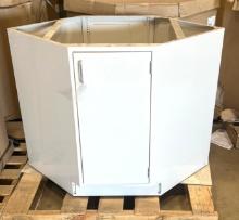 Corner Metal Sink Cabinet 35.25 in x 21 5/8 in x 32 in - New in Box