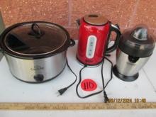 Rival Stainless Steel Crockpot, Dash Water Warmer And Citrus Juicer