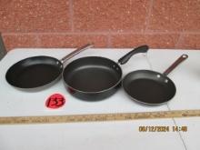 3 Asst Frying Pans