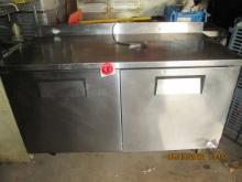 True Worktop Stainless Steel Freezer