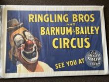 1940's Linen-Backed Ringling Bros. Circus Poster