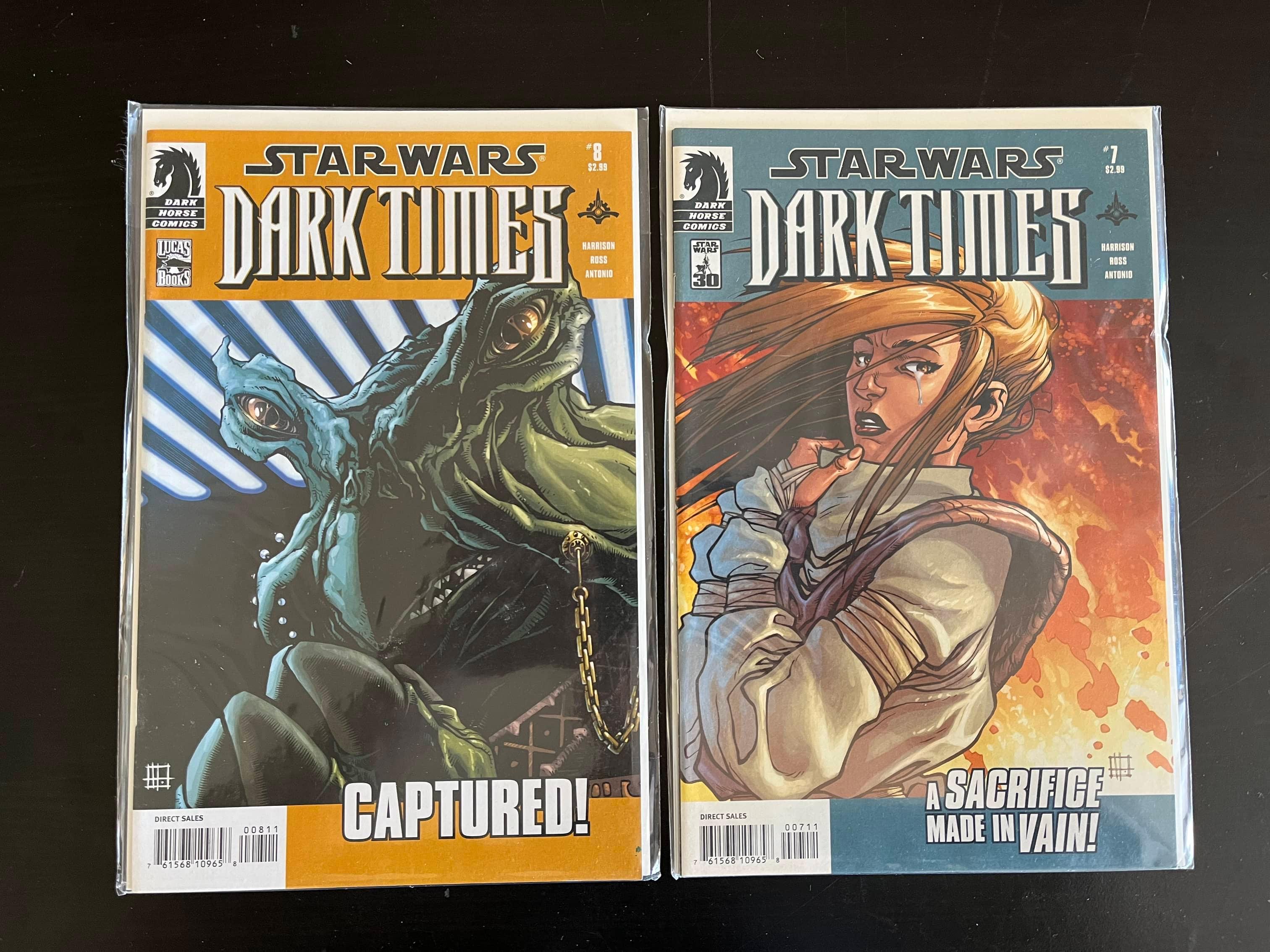 2 Issues Star Wars Dark Times Comic #7 & #8 Dark Horse Comics