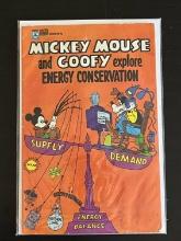 Mickey Mouse and Goofy explore Energy Conservation Walt Disney Productions Comic #0 Bronze Age 1978