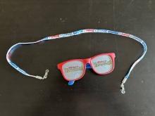 Mickeys Toontown Sunglasses 1993 With Glasses Neck Strap