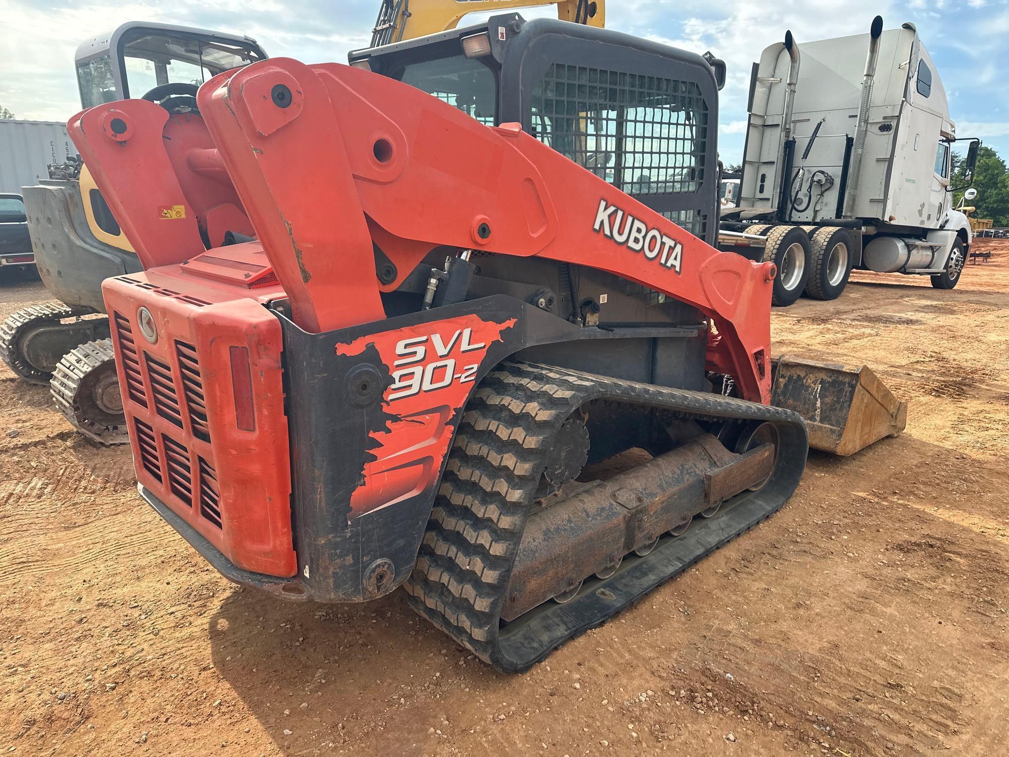 2014 KUBOTA SVL90-2 HIGH FLOW CRAWLER SKID STEER LOADER