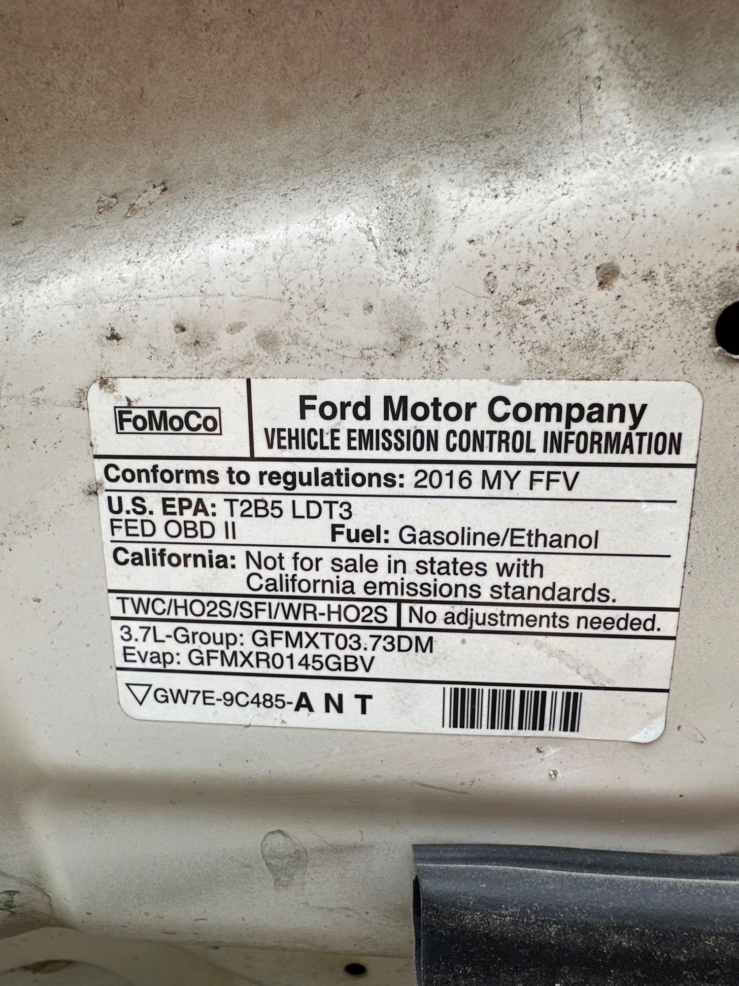 2016 Ford Explorer Multipurpose Vehicle (MPV), VIN # 1FM5K8AR2GGC61526
