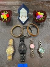 Watches, Bracelets & Earrings