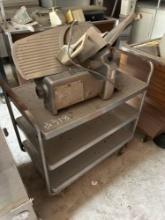 Hobart Meat Slicer, Cart