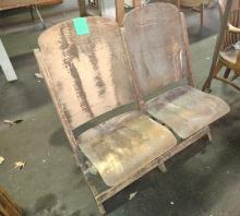 VINTAGE THEATRE SEATS (FOLDING) - PICK UP ONLY