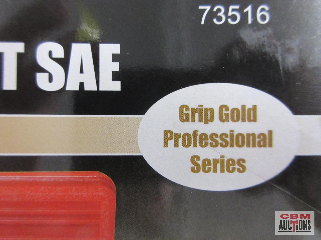 Grip 73516 12pc 3/8" Drive Shallow SAE Impact Socket Set (5/16" - 1") w/ Molded Storage Case...