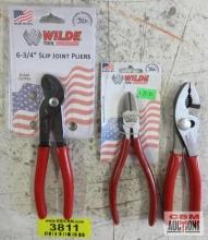 Wilde G262P.NP 6-1/2" Polished Slip Joint Pliers Wilde G6540P.NP/CS 6" Polished Diagonal Cutting