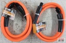 Grip 10319 5' x 3/8" Swivel Whip Hose, 300PSI - Set of 2