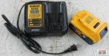 Dewalt...XR DCB204 20V, 5AH Lithium Ion Battery Pack Dewalt...DCB115 12v/20V Max Lithium Ion Battery