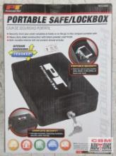 PT Performance Tool W53998 7" x 5-1/4" x 2" Portable Safe/Lockbox...