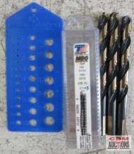 Triumph MRO Plus 022732 1/2" Black & Gold Oxide, Jobbler Length Drill Bit - Set of 3 LeBlond Makino