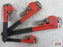 King 0364-023 4pc Heavy Duty Pipe Wrench Set (8",10", 14" & 18")