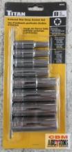 Titan 68302 8pc External Star Deep Socket Set w/ Storage Rail... Sizes: 3/8" Drive - E11, E12, E14 &