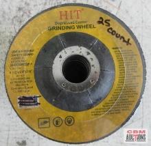 HIT 24-DCGW412P-1 4-1/2" x 1/4" x 7/8" Depressed Center Grinding Wheel - Set of 25...