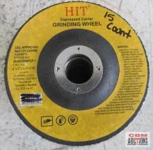 HIT 24-DCGW412P-1 4-1/2" x 1/4" x 7/8" Depressed Center Grinding Wheel - Set of 15