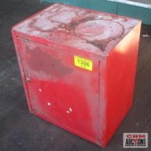 Red Metal Rolling...Cabinet w/ Key Lock...