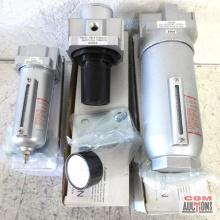 L906N 3/4" Lubricator w/ 11.9 oz Capacity... R906N 3/4" Regulator... F706N 3/4" 5 Micro Filter w/ 2.