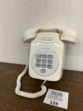 1966 WHITE TEN BUTTON unusual wall telephone SEIMENS? May be from England