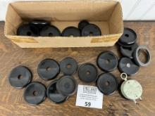 Large group of telephone receiver caps