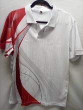 White,Red, Grey collared shirt, Size S