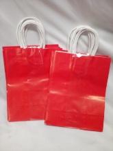 Red Gift Bags. Qty 12