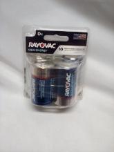 Rayovac High Energy D Batteries. 4 Pack