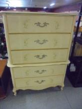 Beautiful 5 Drawer Painted Chest of Drawers