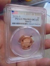 2020 S Mint Proof Shield Cent