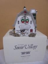 Department 56 "Dairy Barn" Hand Painted Ceramic Lighted House