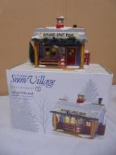 Department 56 "Round Lake Rink" Hand Painted Ceramic Lighted House