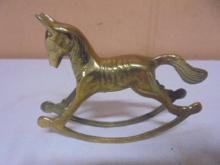 Solid Brass Rocking Horse