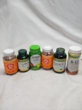 6Pc Lot of Various Vitamins