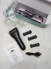 Black and Rose Gold Callus Remover w/ Heads and Accessories