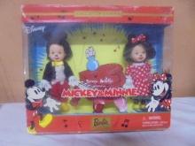 Collector's Edition Disney Tommy & Kelly Dressed as Mickey & Minnie Barbie Set