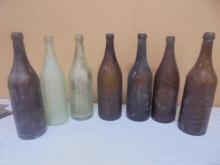 7pc Group of Antique Brewery Bottles