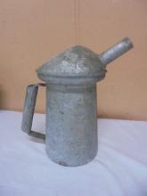 Galvinized Metal 2qt Oil Can