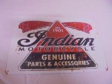 Indian Motocycle Metal Sign