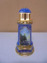 Thomas Kinkade Porcelain Split Rock Lighted Lighthouse