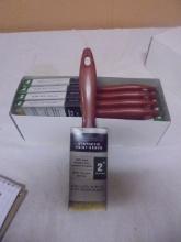 10 Brand New 2in Sythetic Paint Brushes