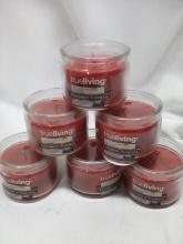 True Living Coconut Vanilla Candles x6