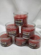 True Living Coconut Vanilla Candles x6