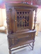 Beautiful Ornate Antique China Cabinet